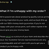 This is their policy on their site what if I'm unhappy I mentioned it and they said we'll we can offer you 40% and you can buy another.