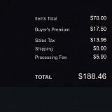 We cut off the header because it has our address, but….
Our bank paid 194.36. We want a correct receipt.