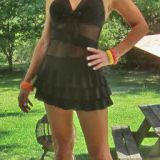 Halter Solid Color Flounce One-Piece Swimsuit... I love it!