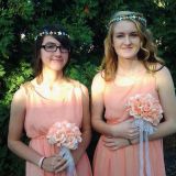 My bff(right) and my other friend(left) as my bridesmaids. Pretty girls :)