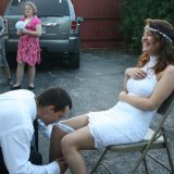 Wedding dress was purchased at Sammydress, i loved it! :)