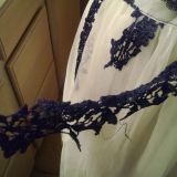 Notice blue threads above the lace also.