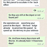 Received same day (22 Sept) as customer service reply to my review saying the item was on its way.