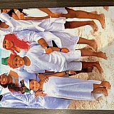 The person on the end was cut off and wrapped around the side which is horrible