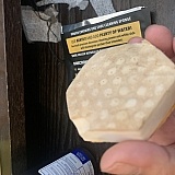 After rinsing and cleaning the sponge 10 times to remove filth all over bag! Sponge was worn out