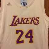 What I actually received. Missing nba logo above the 'S' in lakers. The purple is a lot lighter than the dark purple in the previous picture.