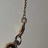 14k gold chain but had another pic showing chrome diopside turtle don't know where that went