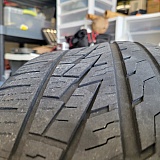 You can see the bulge in the tire