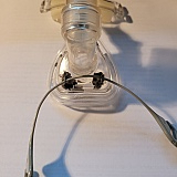 Headgear connector nubs broke - replaced with stainless wire loops and epoxy. Ugh!