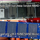Top is the fake. Below it is an actual Kingston Technologies TW NVME m,2 SSD