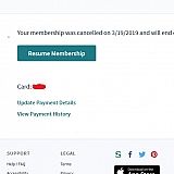 Non-existing "delete account" button.