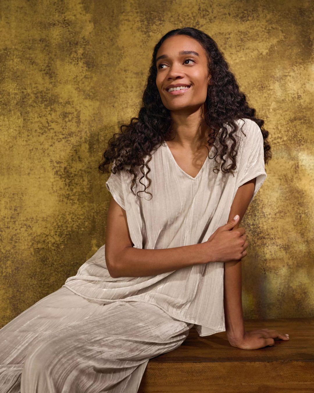 Merchandise from Eileen Fisher clothing line