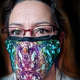 Example of a facemask worn by a Canadian customer