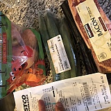 I ordered KETO food (KETO fritatta cups, some fancy cheese, and a KETO breakfast kit) and received a lot of bacon (I don’t eat pork), some apples (in keto we can’t eat fruits because of the sugar in it), cucumbers (I don’t eat)!