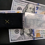 1 troy ounce of silver in the shape and thickness of a credit card - fits perfectly even in the smallest of wallets for every day carry - never know when you'll need REAL money!