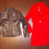 My locally purchased size M jacket and the red coat in XL from RoseWholesale