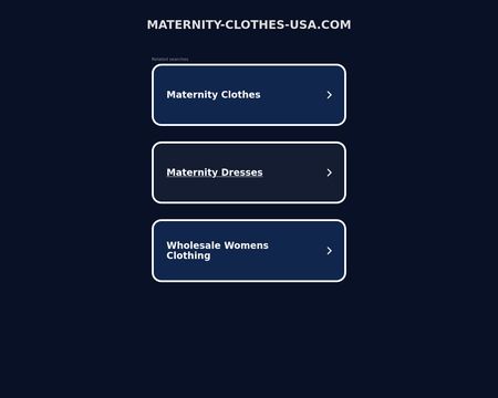 Maternity Clothes USA