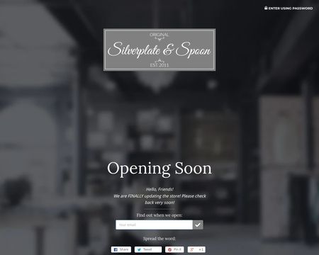 Silverplate & Spoon